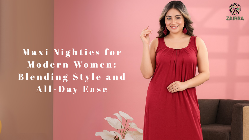 Maxi Nighties for Modern Women: Blending Style and All-Day Ease