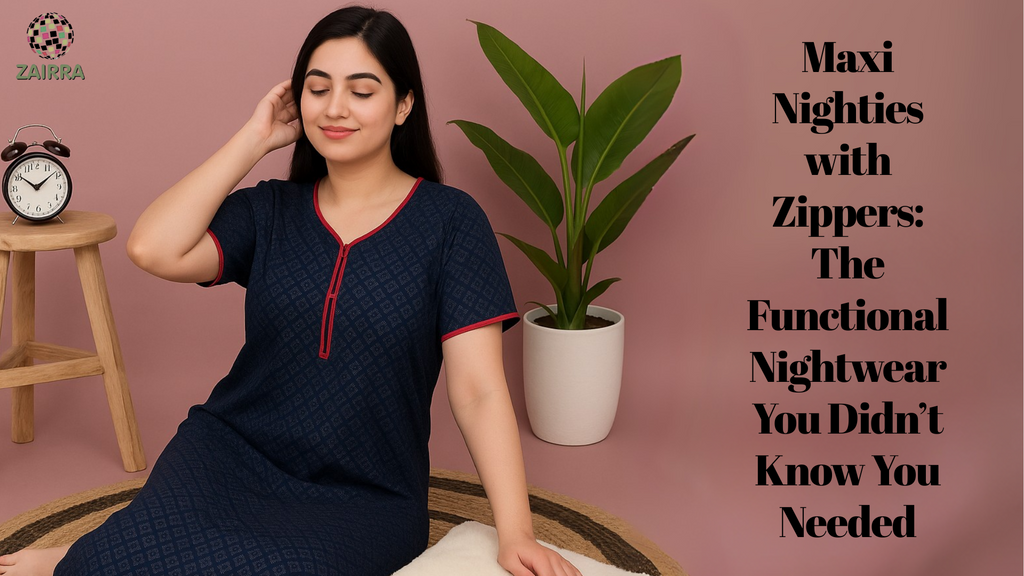 Maxi Nighties with Zippers: The Functional Nightwear You Didn’t Know You Needed