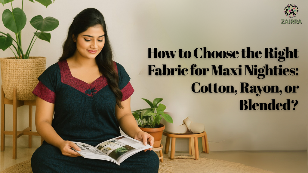 How to Choose the Right Fabric for Maxi Nighties: Cotton, Rayon, or Blended?