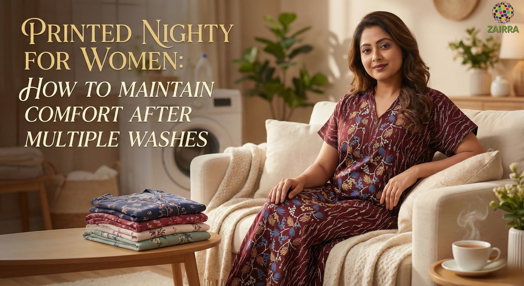 Printed Nighty for Women: How to Maintain Comfort After Multiple Washes